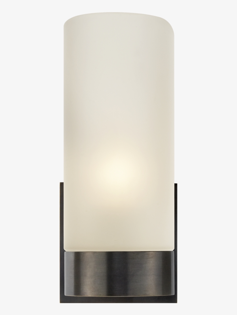 Urbane Sconce In Bronze With Frosted Glass Visual Comfort