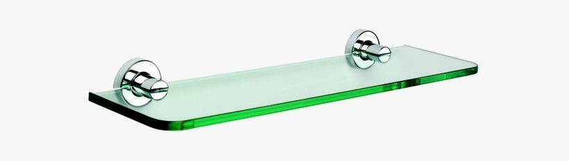 Glass Shelf Holder 60 Cm Tech'no Chrome Brass / Frosted - Sonia 116843 Tecnoproject Shelf 20'' Glass, transparent png #5830697
