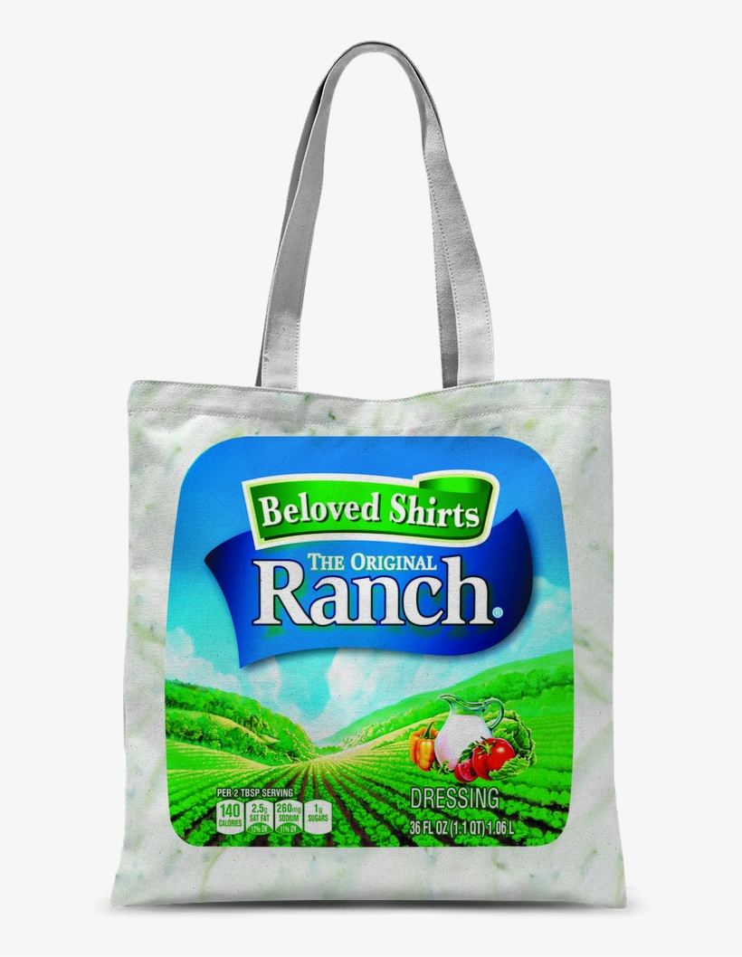 Ranch Dressing Classic Sublimation Tote Bag, transparent png #5831312