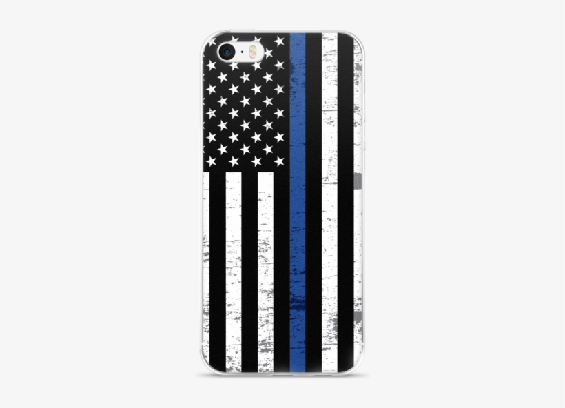 Thin Blue Line Flag Iphone Case - Hinh Anh Ve Lien Minh Chau Au Eu, transparent png #5831845