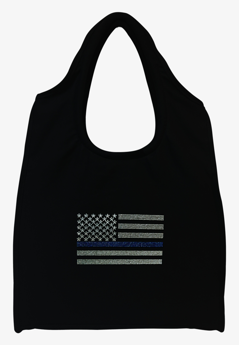 Blue Line Flag Tote Bag - Tote Bag, transparent png #5831961