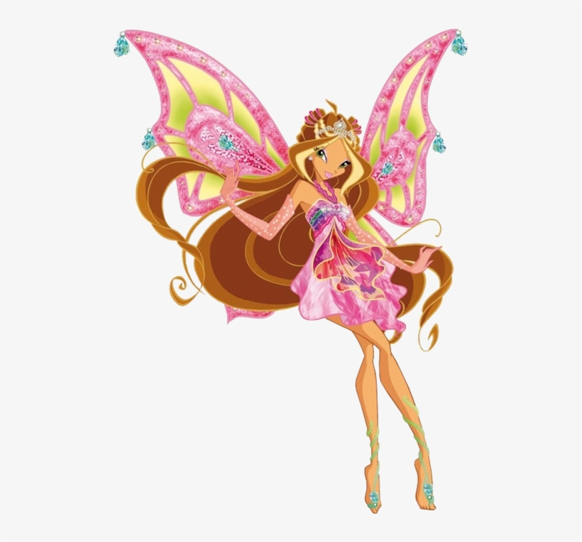 The Fan Favorite Fairy Form For Having The Most Beautiful - Winx Flora, transparent png #5833886