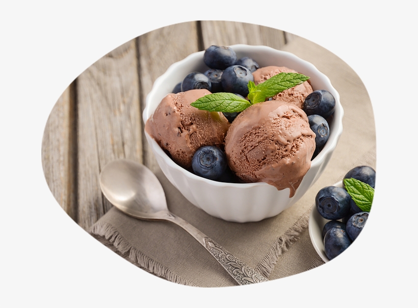 Blueberry Chocolate Ice Cream - Ice Cream, transparent png #5834327
