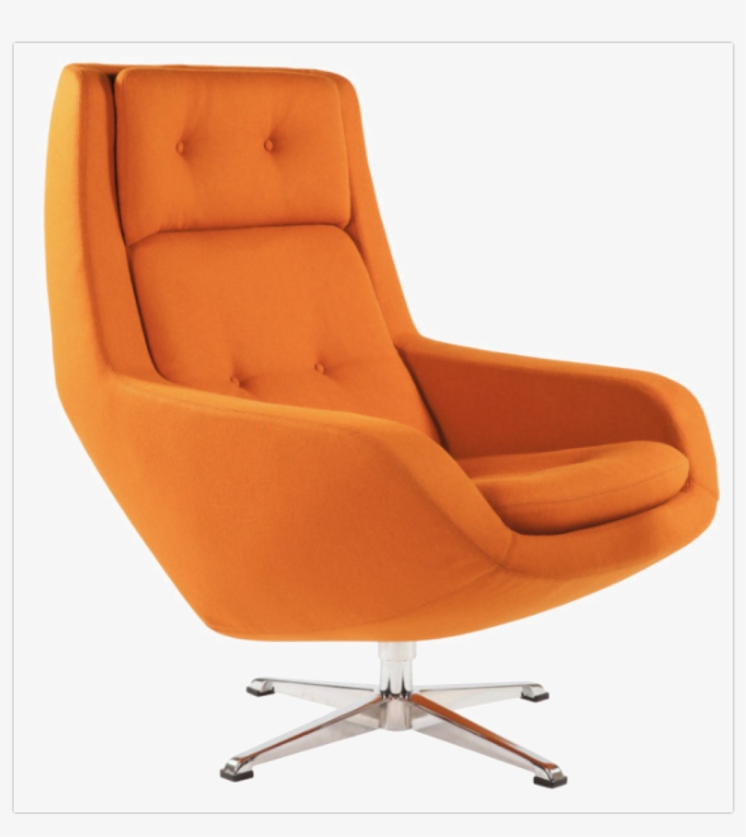 Lounge Chair Png Free Download - Mid Century Modern Chair Png, transparent png #5834331
