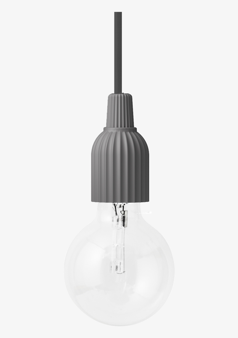 Dark Grey, 15 Cm - Porcelanowa Lampa Wisząca Lp Fitting, Ciemnoszara -, transparent png #5834518