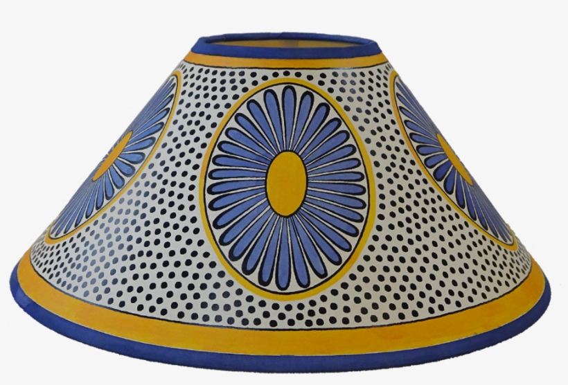 Daisy Lampshade - Blue Yellow - Yellow, transparent png #5834570