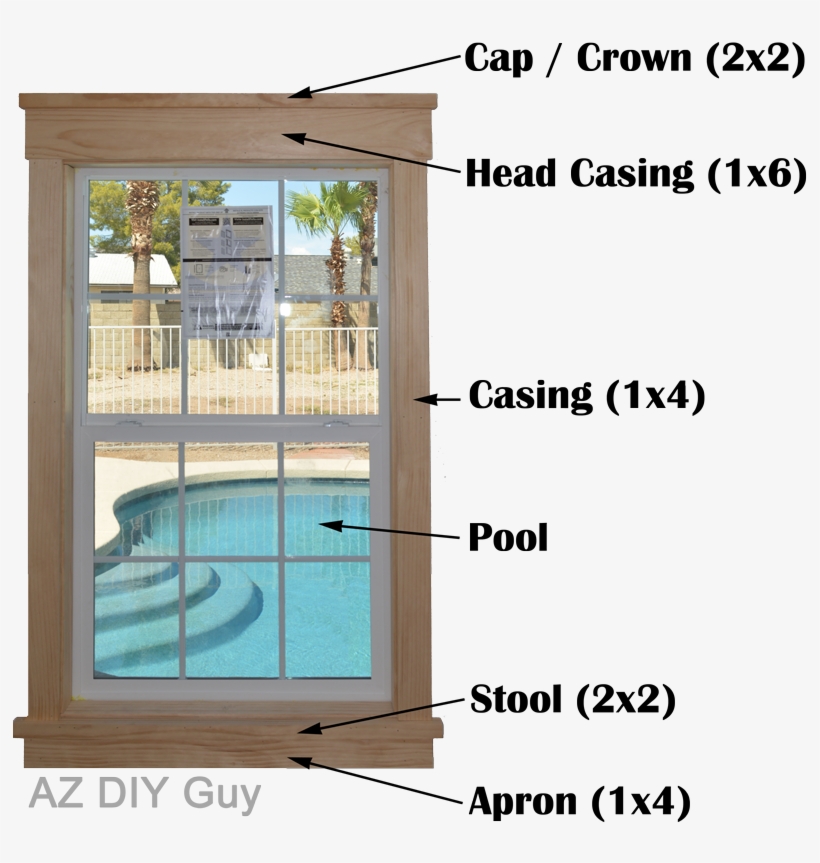 Diy, Style, With Curtains, Simple, With Blinds, Ideas, - Diy Craftsman Exterior Window Trim, transparent png #5834717