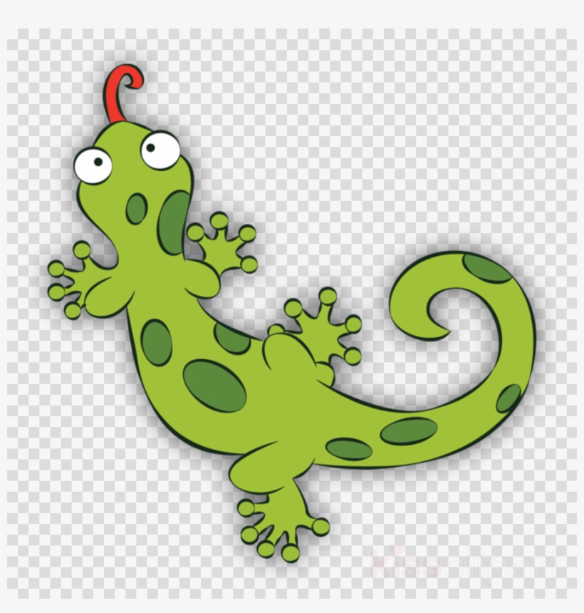 Cartoon Lizard Transparent Clipart Lizard Chameleons - They Have A Lizard Dibujos, transparent png #5835861