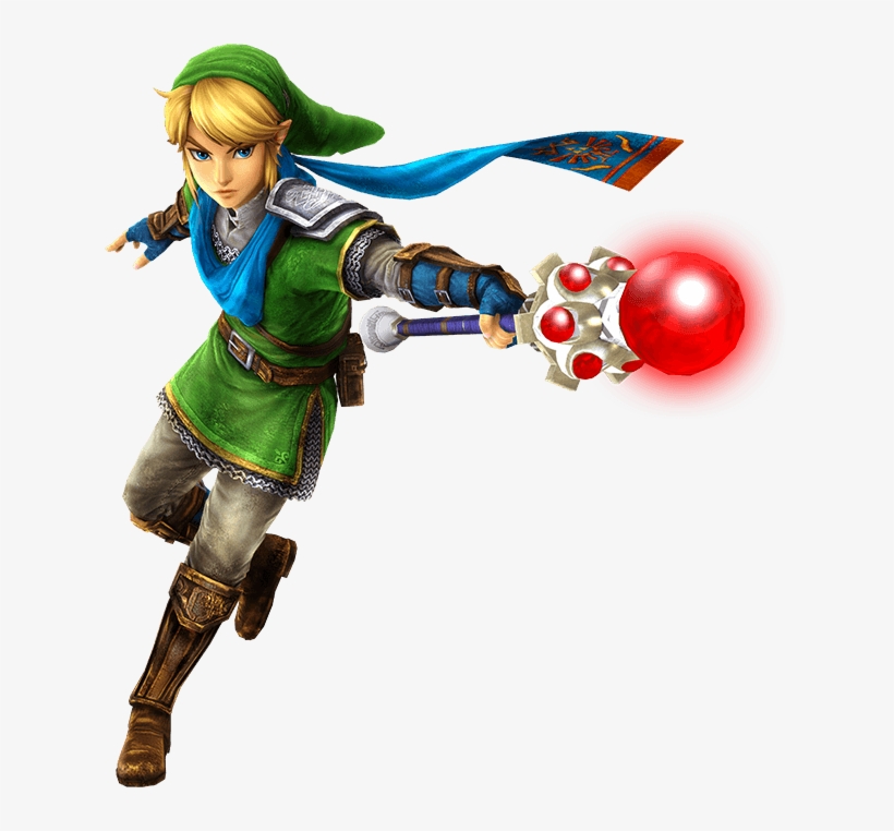 Legend Of Zelda - Hyrule Warriors Link Fire Rod, transparent png #5836095