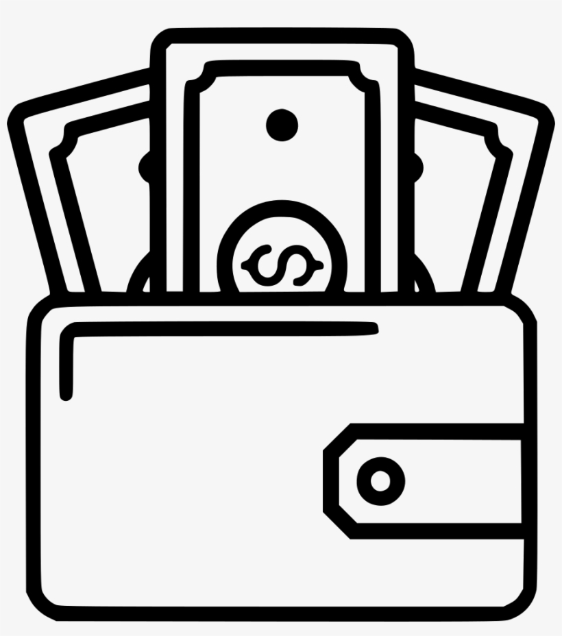 Purse Payment Money Cash Currency Notes Svg - Pocket Money Icon Png, transparent png #5836157