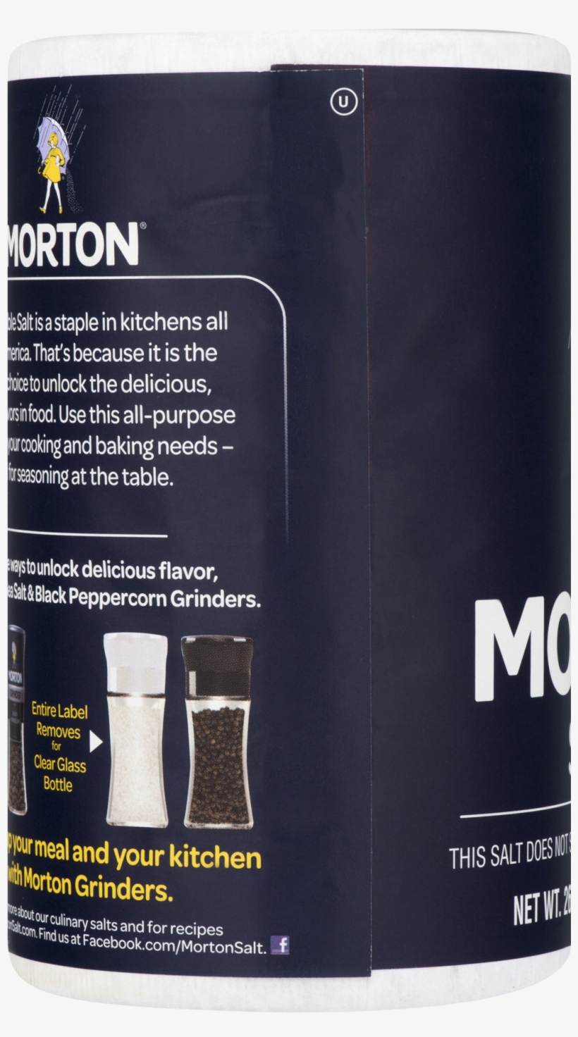 Morton Table Salt, All Purpose Non Iodized Salt For - Coffee, transparent png #5836415
