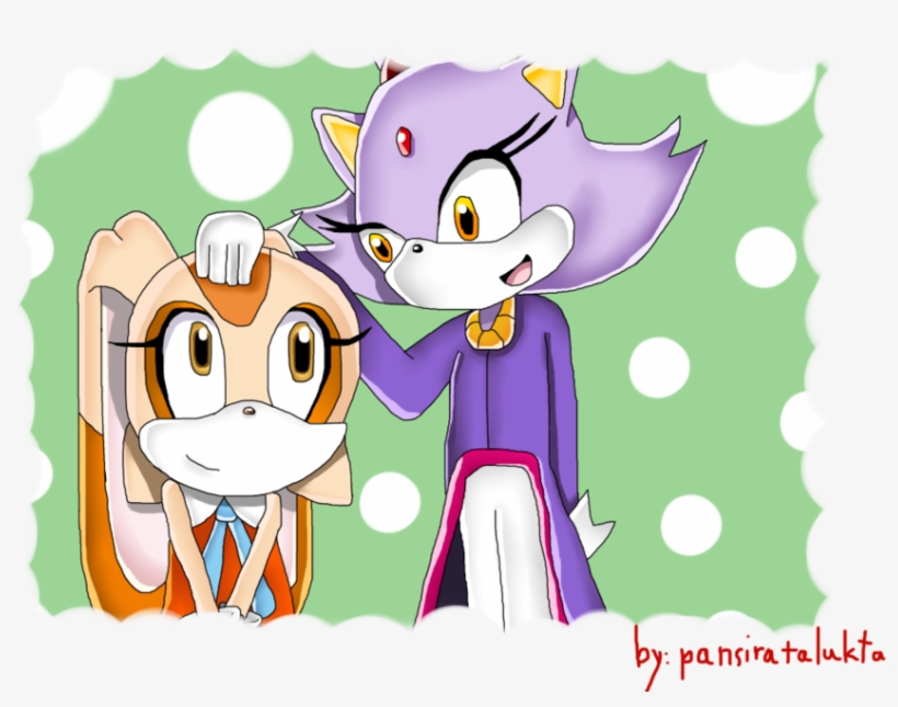 Blaze The Cat And Cream The Rabbit By Pansiratalukta-d56k13w - Cream The Rabbit And Blaze The Cat, transparent png #5836779