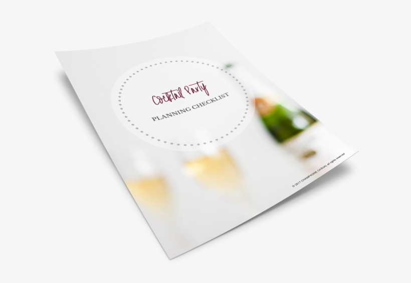 Cocktail Party Planning Checklist - Paper, transparent png #5838700
