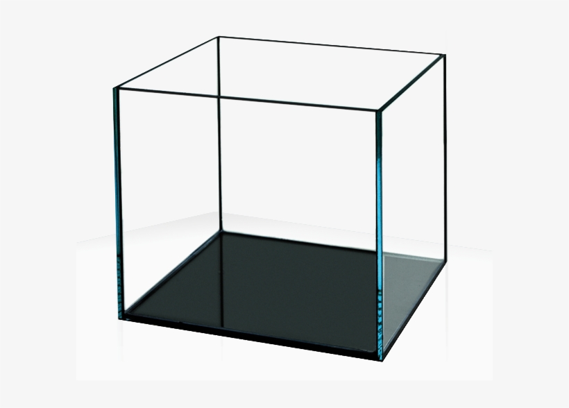 Glass Cube Png Clip Art - Rimless Vs Rimmed Aquarium, transparent png #5838840
