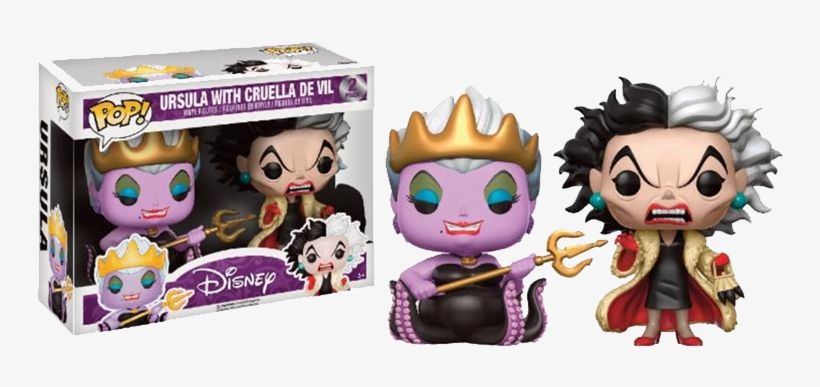 Ursula & Cruella Twin Pack Limited Edition - Funko Pop Ursula Cruella, transparent png #5839131