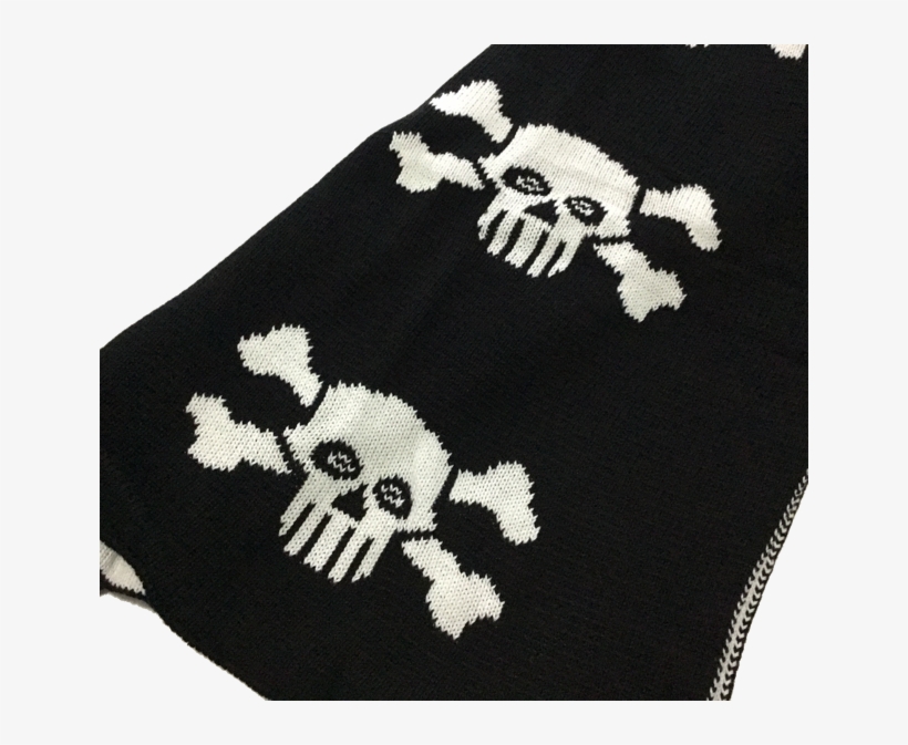 Cotton Cot Cable Knit Blanket White Skulls Reversible - Skull Blanket For Babies, transparent png #5839745