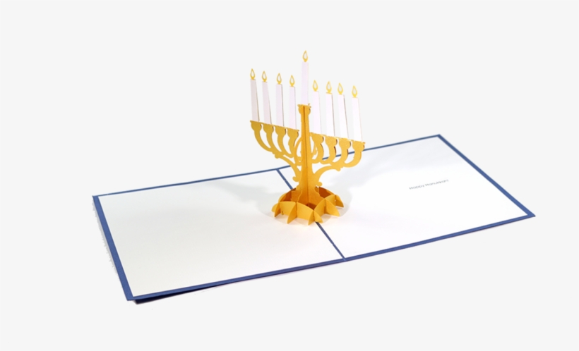 Menorah Pop Up Card - Menorah, transparent png #5840267