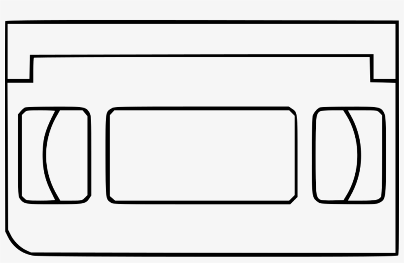 Video Cassette Comments - Line Art, transparent png #5840316