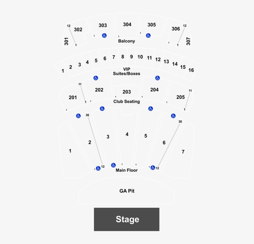 Comerica Theater Section 5 Row 28, transparent png #5840608