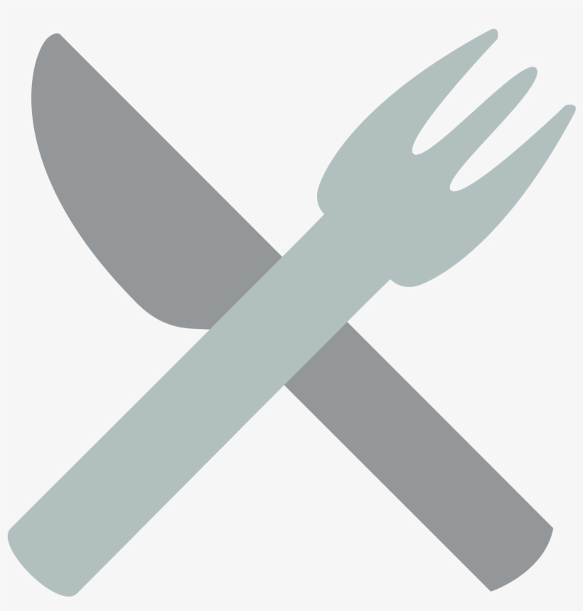 Open - Fork And Knife Emoji Png, transparent png #5843040