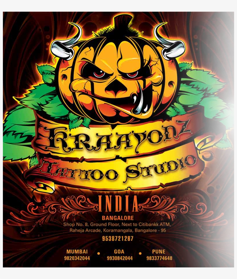 Clip Art Flyer Tattoo - Kraayonz Tattoo Studio Logo, transparent png #5844338