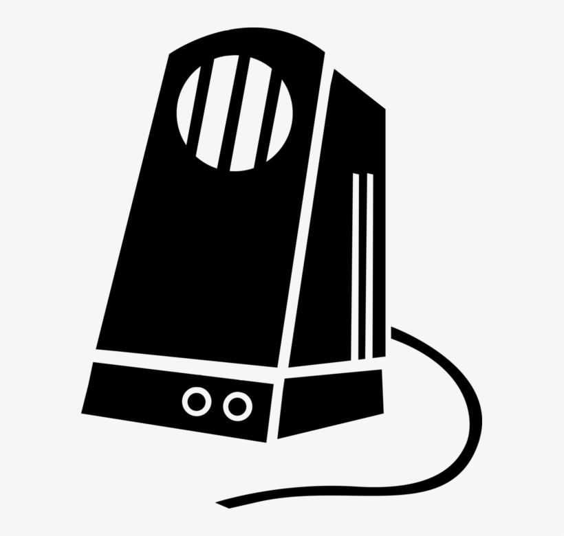 Vector Illustration Of Computer Audio Entertainment, transparent png #5845075