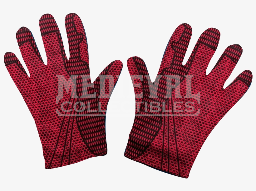 Adult Amazing Spider-man Gloves - Amazing Spiderman 2 Spiderman Gloves, transparent png #5846337