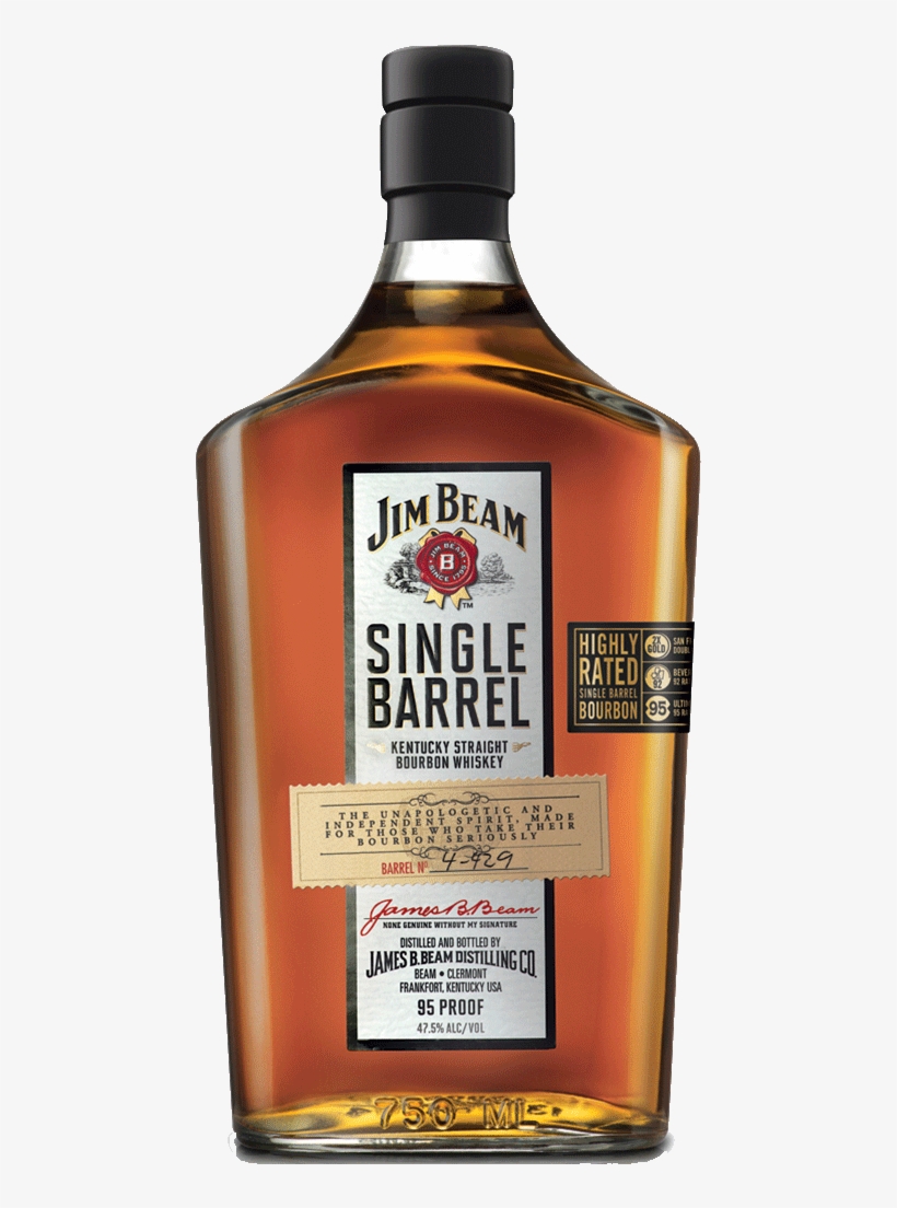 Jim Beam Single Barrel Bourbon - Jim Beam Single Barrel Bourbon Whiskey, transparent png #5846938