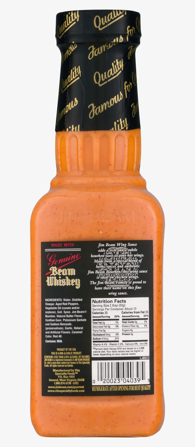 Jim Beam Wing Sauce Original, transparent png #5847685