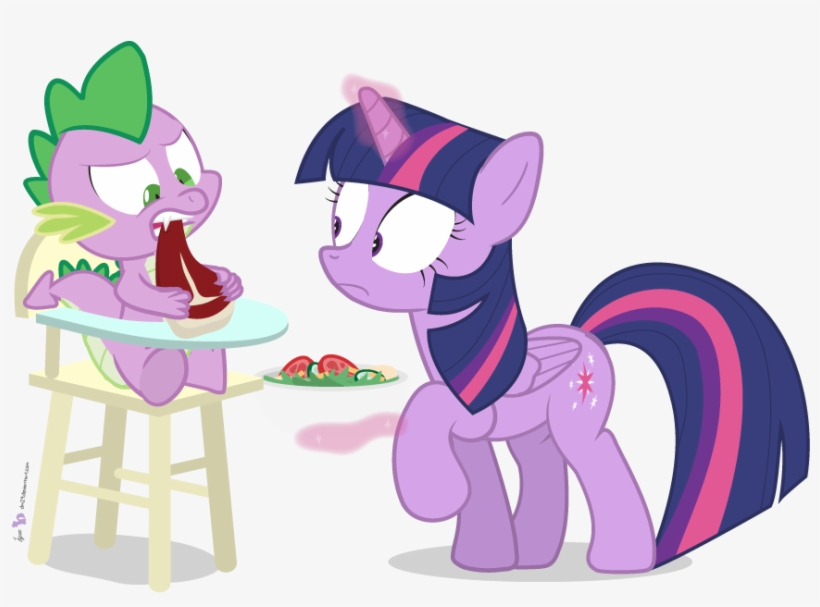 Big Boy Food - Angry Twilight Sparkle Spike My Little Pony, transparent png #5847800