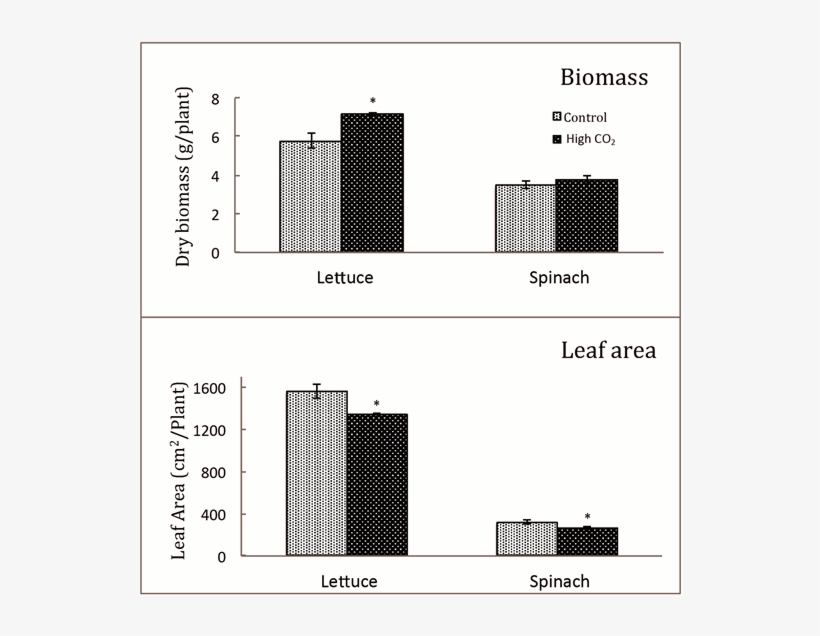 Biomass Accumulation And Leaf Area In Lettuce And Spinach - Lettuce, transparent png #5848063