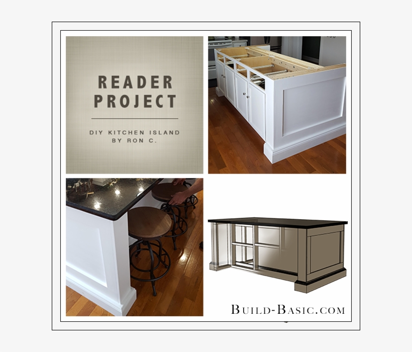 Build Basic Diy Kitchen Island By Ron C - Diy Kitchen Island Plans, transparent png #5848522