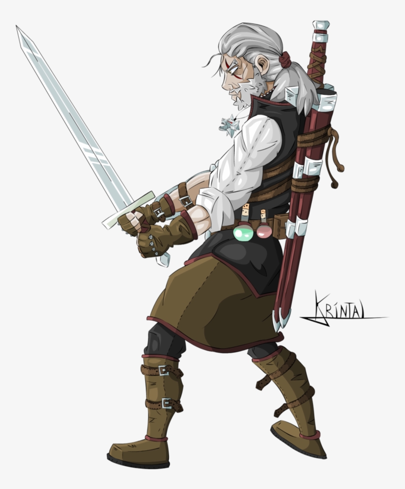 Geralt De Riv Png - Geralt De Riv Drawing, transparent png #5849378