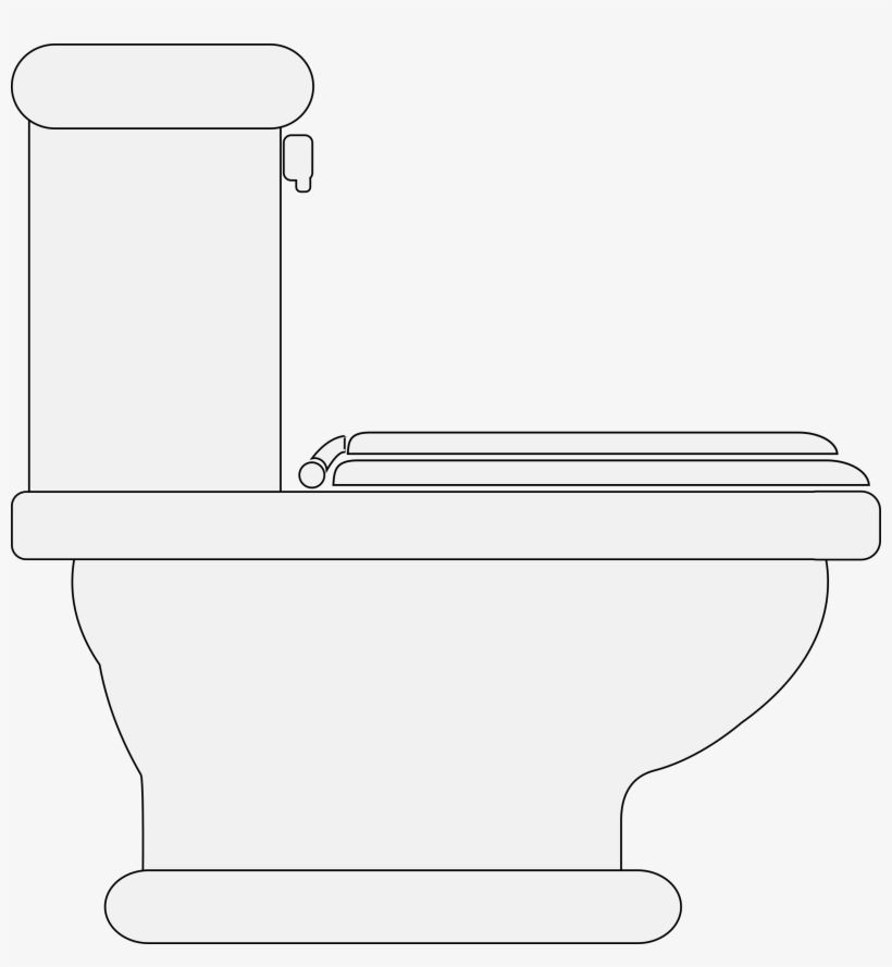 Big Image - Toilet Clip Art, transparent png #5850133