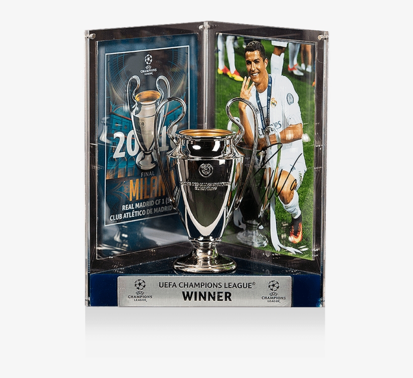 Cristiano Ronaldo Official Uefa Champions League Signed - Real Madrid Cristiano Ronaldo Trofeos, transparent png #5851124
