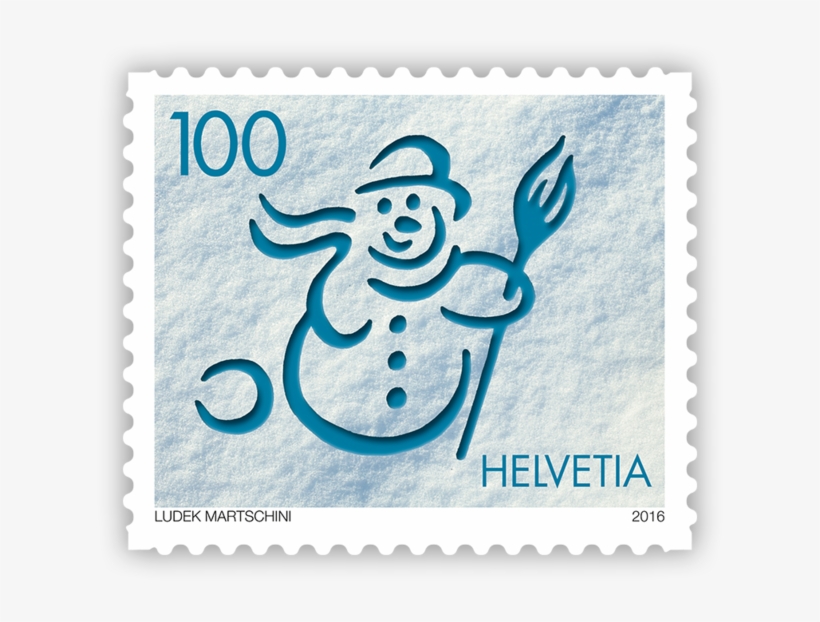 Four Stamps For Christmas - Sondermarke Schweiz Yello, transparent png #5851363