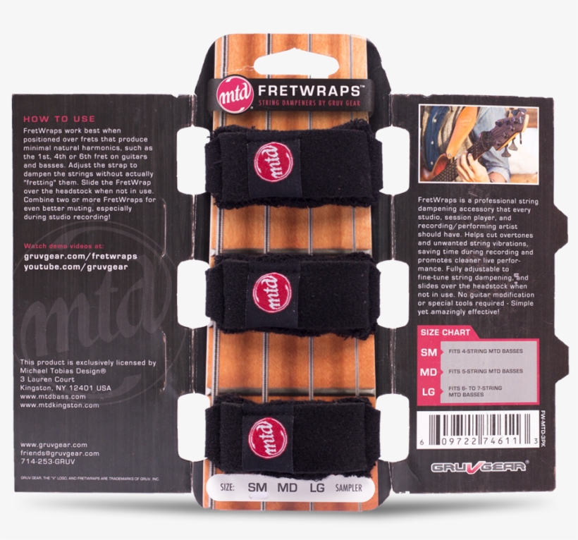Mtd Fretwraps - Gruv Gear Fw-3pk-sm | Small Fretwraps Hd Accessories, transparent png #5851646