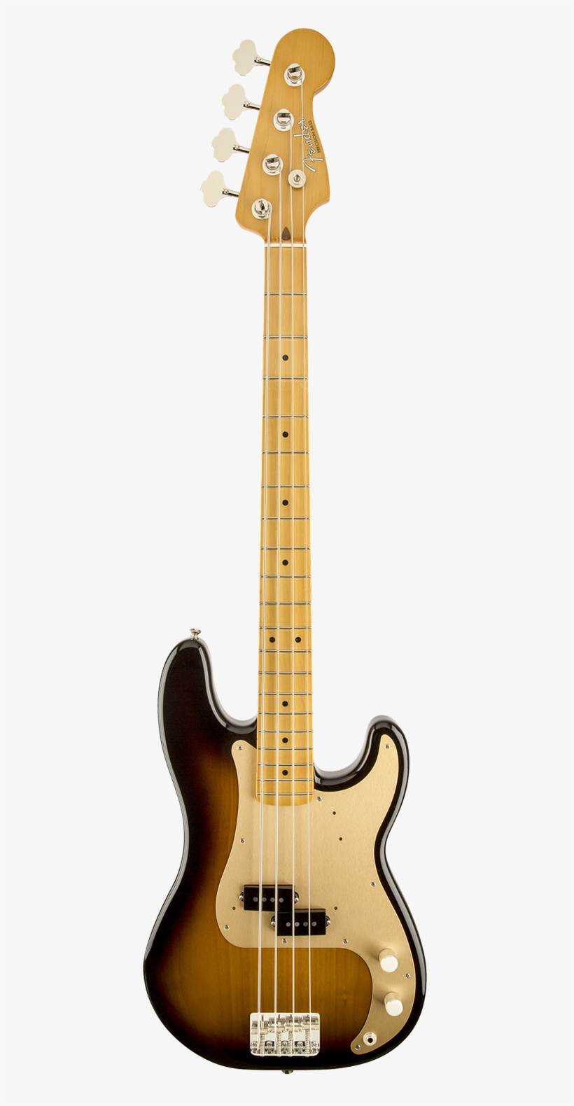 The `50s Precision Bass® Guitar Delivers The Look, - Fender '50s Precision Bass 2-color Sunburst Maple Fretboard, transparent png #5851705