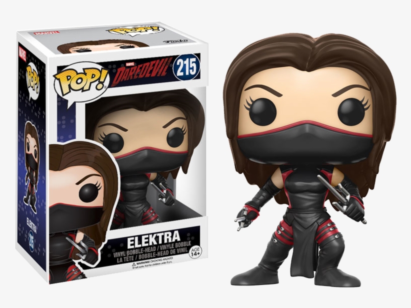 Pop Figure Marvel Elektra Daredevil - Elektra Funko Pop, transparent png #5852007