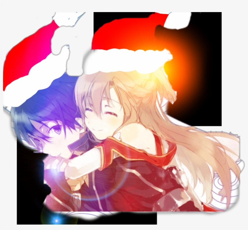 Kirito Asuna Anime Love Swordartonline - Asuna And Kirito Cute, transparent png #5852490