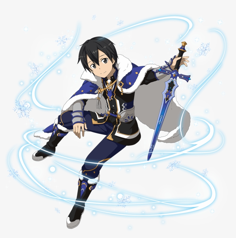 [guide In Snow] Kirito Sao Ggo, Kirito Asuna, Sword - Sao Md Kirito Snow, transparent png #5852636