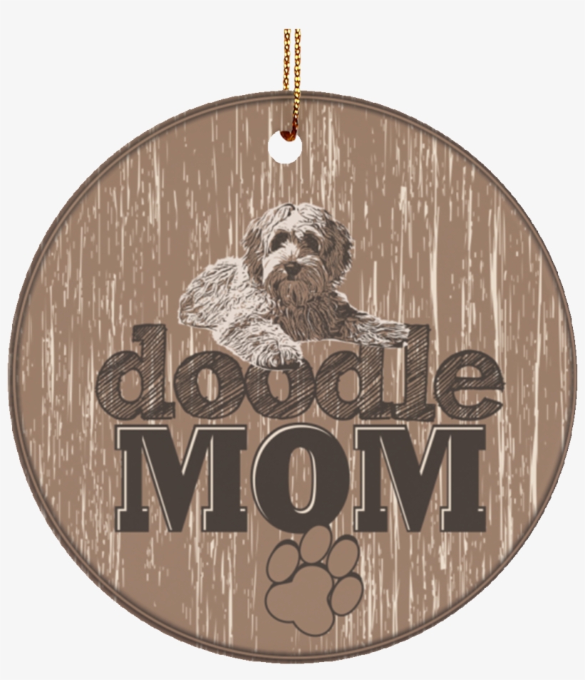 Doodle Mom Ceramic Circle Ornament - Kalakaar, transparent png #5853223