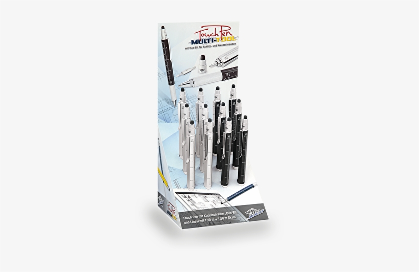 261 42019 Schwarz Silber 261 42019 Schwarz 261 42019 - Wedo Stylus Touchpen Touch Pen Multi-tool , 12er Display, transparent png #5853225