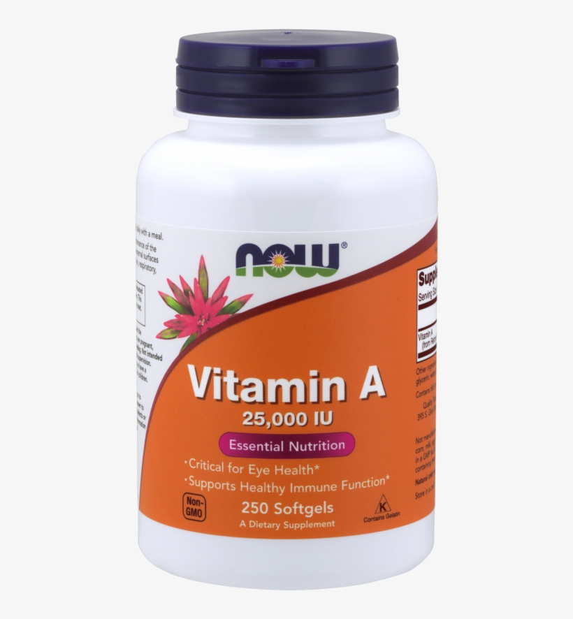 Vitamin A Softgels - Now Foods - Vitamin A 10000 Iu - 100 Softgels, transparent png #5853442