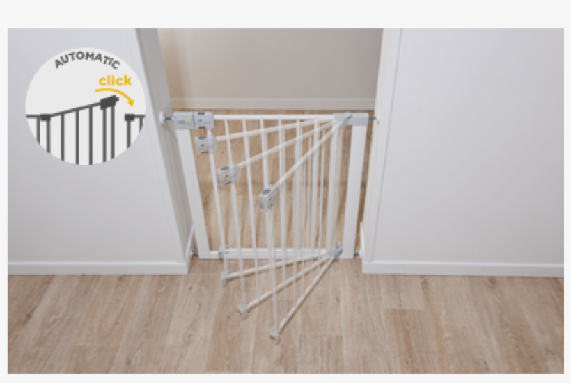 Safety1st Auto-close Metal Gate - Safety 1st Autoclose White, transparent png #5855514