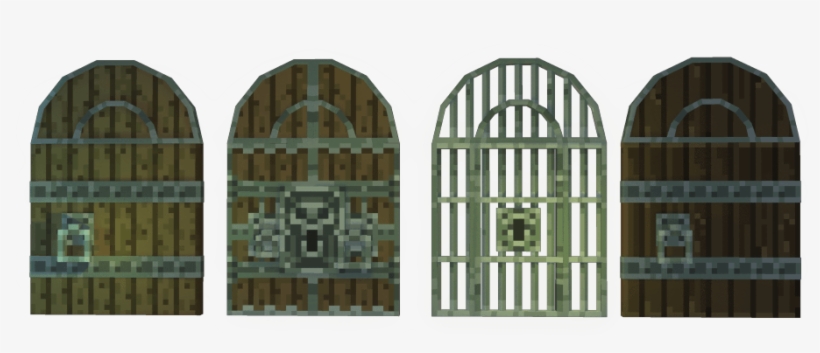 Pixel Door Set - Arch, transparent png #5855727