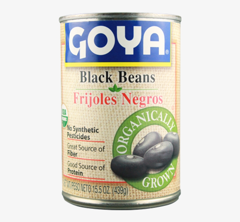 Goya Black Beans Organic - Goya Black Beans - 15.5 Oz Can, transparent png #5855962