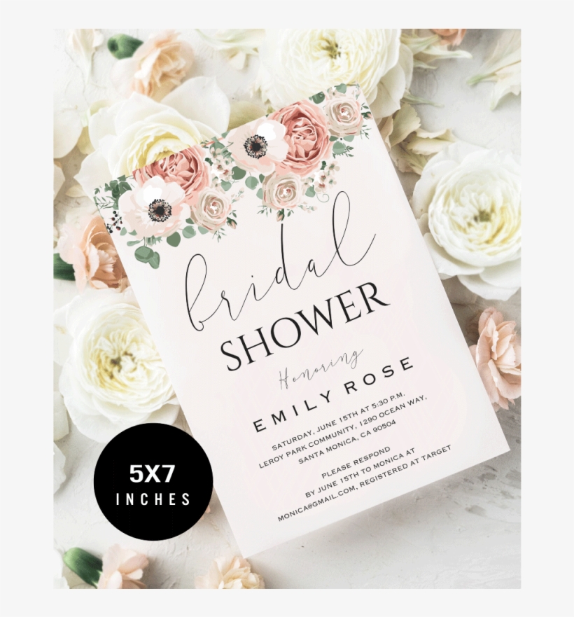 Bridal Shower Invitation Pcc 4 Example Image - Bridal Shower, transparent png #5856122
