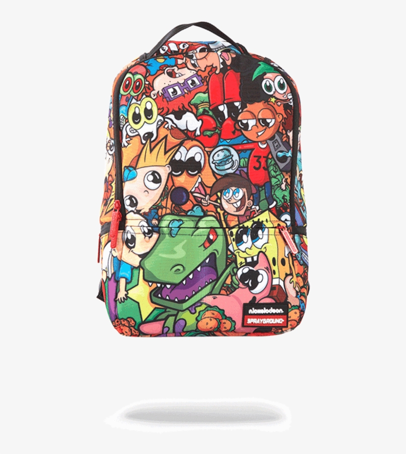 Nickelodeon Sprayground Backpack, transparent png #5856387