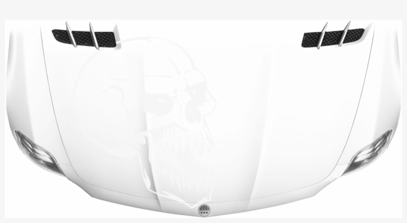 Autofolie Für Die Motorhaube Mit Totenkopf - Blumenranke Motorhaube, transparent png #5856497